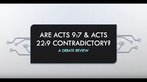Saul of Tarsus / the Apostle Paul's Conversion in Acts: Are Acts 9:7, 22:9 & 26:14 contradictory?