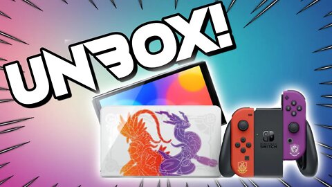 Unboxing NEW Nintendo OLED Switch Pokemon Violet & Scarlet Special Edition 2022!