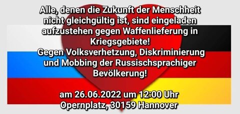 Hannover I Demonstration Ukraine - Russland am 26.06.2022