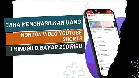 Payout Cara menghasilkan uang di internet, Nonton Video Youtube Shorts 1 Minggu dibayar 200 Ribu