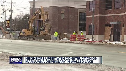 Marijuana dispensary construction in Walled Lake angers homeowners