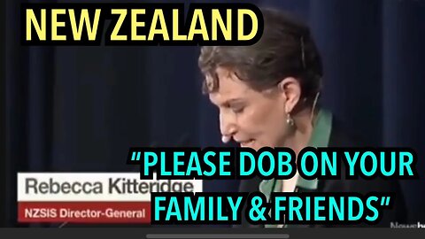 NZ GOVERNMENT | Wants you to dob on your family for thinking different