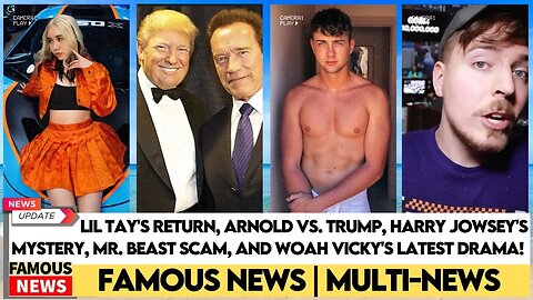 Breaking Celebrity News: Lil Tay Returns, Arnold Takes on Trump, and a Mystery Hookup Unveiled!