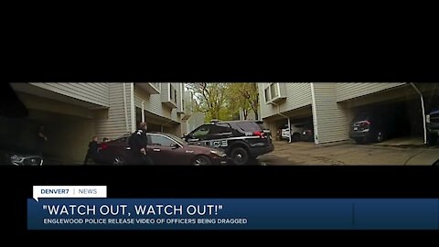 Englewood police release video of officers being dragged