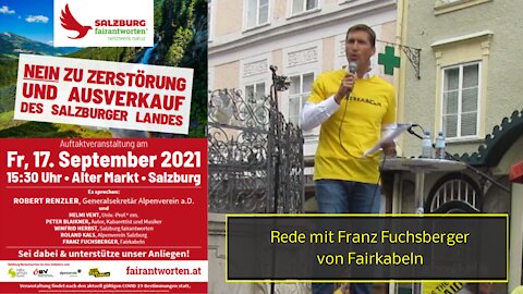 Rede von FRANZ FUCHSBERGER bei AUFTAKTVERANSTALTUNG des Verbundes fairantworten