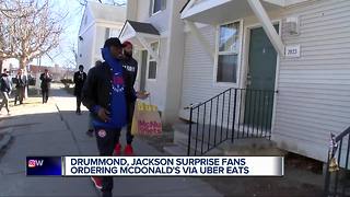 Pistons' Drummond & Jackson deliver for Uber Eats