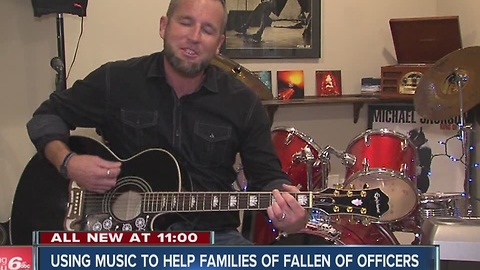 Indiana man using song to help families of fallen officers