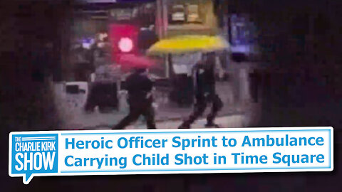 Heroic Officer Sprint to Ambulance Carrying Child Shot in Time Square