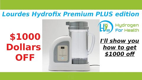Lourdes Hydrofix How to save $1000 off your purchase of a Premium edition machine.