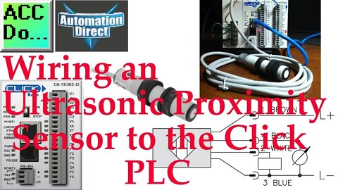 Wiring an Ultrasonic Proximity Sensor to the Click PLC