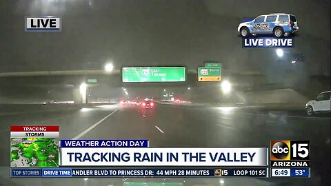 Rain falling in the Valley on Christmas Eve morning