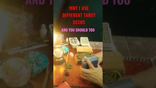 WHY I USE DIFFERENT TAROT DECKS & YOU SHOULD TOO🧚🧚‍♀️🧚‍♂️#asmrtarot #tarot #readtarot