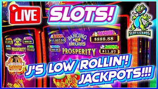 🔴 LIVE SLOTS TO JACKPOT CITY!!! J'S LOW ROLLIN' WEDNESDAY! EPISODE 46! LONGHORN CASINO