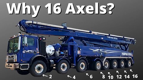Why One of This Advanced Concrete Trucks Need 16 Axels!?