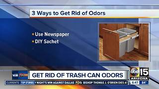 How to get rid of trash can odors