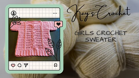 Crochet Girls Sweater