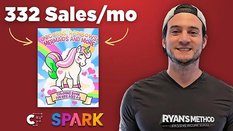 Creating 300+ Sales/mo KDP Coloring Books w/ Creative Fabrica Spark