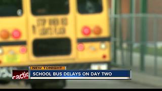School bus delays on day 2 in Polk County