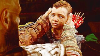 Atreus is Sad & Cries for Killing his First Attacker - God of War