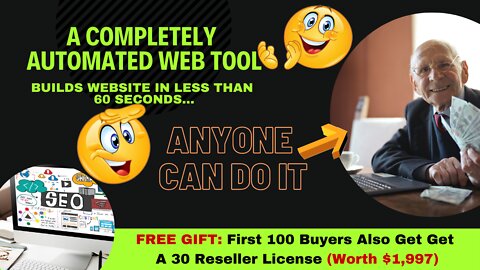 A Completely Automated Web Tool | Website In Less Than 60 SECONDS…