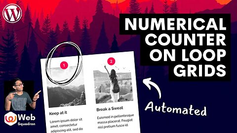 Numerical Counter on Loop Grid Posts - Elementor Wordpress Tutorial