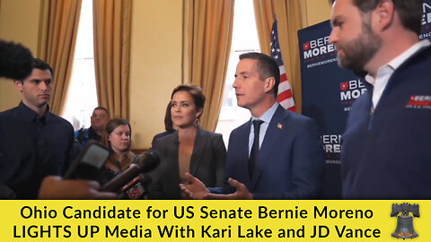Ohio Candidate for US Senate Bernie Moreno LIGHTS UP Media With Kari Lake and JD Vance