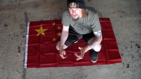 Burning The CCP Flag