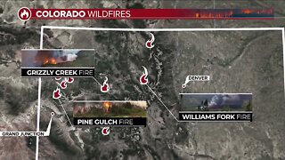 Wildfires continue to burn across Colorado