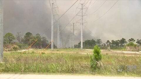 Indian River County wildfire