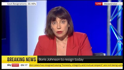 Sky News: Boris Johnson To Resign Today