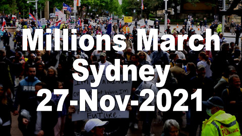 Millions March - Sydney 27-Nov-2021