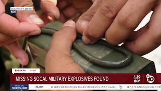 Missing C-4 from Twentynine Palms recovered