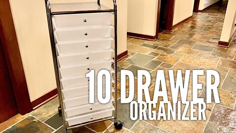 Seville Classics 10-Drawer Organizer Cart Setup and Review
