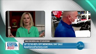 Memorial Day Sale // 50-80% OFF Going On Now // Appliance Factory and Mattress Kingdom