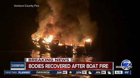 Bodies recovered after California boat fire