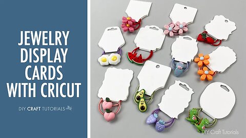 DIY JEWELRY CARDS WITH CRICUT | Template and Tutorial