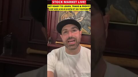 STOCK MARKET Live Stream 8:30pm EST on YouTube https://bit.ly/44ogYNi #truetradinggroup