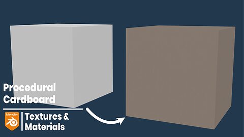 Making a procedural cardboard material | Blender 4.0.2 [UPDATED]