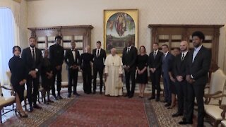 Pope Francis Welcomes NBA Players To The Vatican