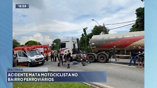 Ipatinga: Acidente mata Motociclista no Bairro Ferroviários.