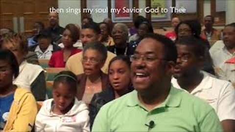 HYMN - How Great Thou Art (with lyrics) congregational hymn singing @ church