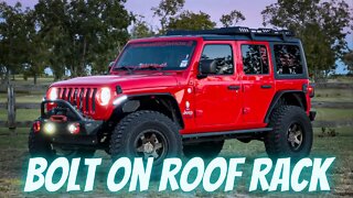 Bolt on Roof Rack for the Jeep Wrangler JLU from HOOKE ROAD. Full INSTALL and REVIEW.