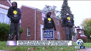 Detroit police respond to misconduct allegation facing six of its officers