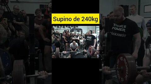 SUPINO DE 240KG DE HAFTHOR BJORNSSON #Shorts