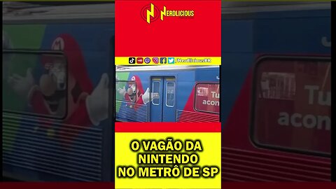 ⭐️ SHORTS ! O vagão da NINTENDO no METRÔ de SP! #shorts