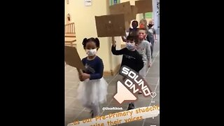 KINDERGARTNERS CHANT “BLACK LIVES MATTER” IN SCHOOL HALLWAY