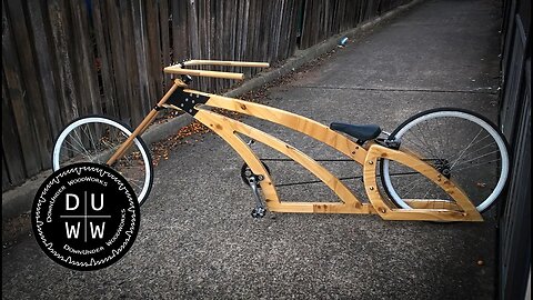 Building the most awesome handmade wooden chopper bike