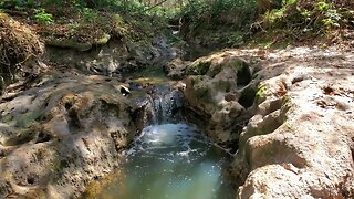 Fern Trail Waterfall with flowing water and woodland sounds #asmr