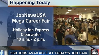 550 jobs available at Tuesday's job fair in Clearwater