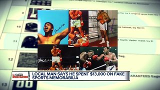 Local man says he spent $13,000 on fake sports memorabilia